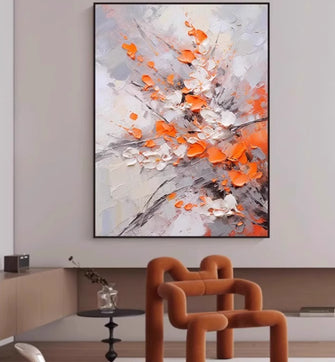 Dafen Oil Painting Village Flower Blossoms Wealth Decoration Painting Entrance Decoration Painting Living Room Hanging Painting Dining Room Wall Modern Simple Flowers