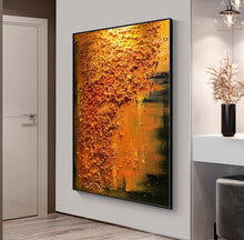 Hand drawn abstract three-dimensional oil painting, entrance entrance entrance texture hanging painting, modern minimalist living room sofa background wall decoration painting