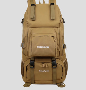 New Large Capacity Outdoor Mountaineering Bag 50L Hiking Camping Travel Backpack Anti Splashing Water for Men and Women Leisure