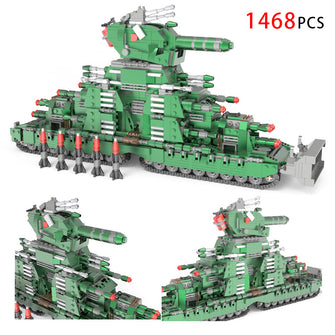 Spot cross-border exclusive tank world KV-44 military building block model World War II Soviet tank assembly toy