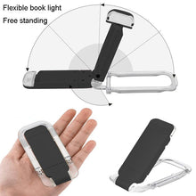 Mini Rechargeable Adjustable Portable Folding Light Eye Protection Flexible Book Reading LED Bookmark Light With Clip For Kids