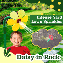 Daisy in Rock - Intense Yard Lawn Sprinkler