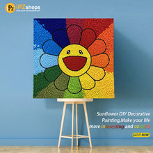 Smile sunflower DIY plush painting——Type B
