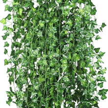 12 x artificial plants of vine false flowers ivy hanging garland for the wedding party Home Bar Garden Wall decoration Outdoor
