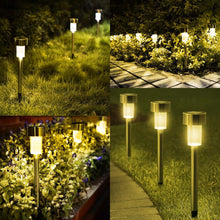 12Pcs Solar Garden Light Outdoor Solar Power Lantern Waterpoof Landscape Decoration Lighting For Pathway Yard Lawn Sunpower Lamp