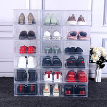 12pcs Shoe Box Set Multicolor Foldable Storage Plastic Clear Home