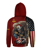 Jesus - Amazing eagle and US flag AOP Hoodie