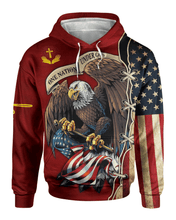 Jesus - Amazing eagle and US flag AOP Hoodie