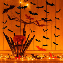 EverythingForHalloween Halloween Bats Wall Decor /120 pcs