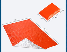 2.1x1.3m Waterproof outdoor Emergency Survival Foil Thermal First Aid Rescue Blanket orange survival blanket
