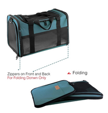 Soft Sided Collapsible Pet Travel Carrier Airline Approved Pet Carriers for Small Medium Cats