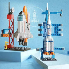 Lele Brother boys assemble building blocks Space Shuttle Rocket birthday gift children's educational toys wholesale