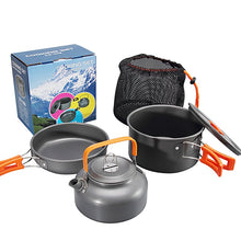 2-3 Person Outdoor Camping Portable Tableware Kettle