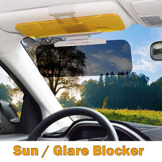 2 In 1 Car Sun Visor Extension Vehicle Sun Visor And Anti Glare Mirror For Day And Night Universal Windshield Driving Visor
