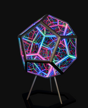 Infinite Dodecahedron Color Art Light