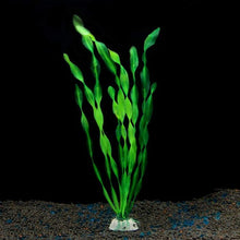 20PCS Artificial Decorative Plastic Aquarium Fish Tank Decoration Plastic Plants (20Pcs Green)