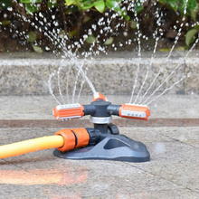 New Plants Watering Adjustable 3-arm Rotating Automatic Garden Irrigation Sprinkler for Kids Play