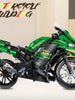 2020 New Version Kawasaki Ninja ZX-14 Block large size DIY intelligent toys gift hing simulation motorcycle