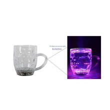 led glass cup inductive rainbow color changing flashing light up celebration decoration for your home and also gifting purpose