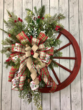 🎄|Winter wreath-Farmhouse wagon wheel(Christmas Sale)