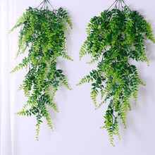 2pcs Artificial Hanging Vines Ferns Plants Fake Ivy Leaves Wall Decoration