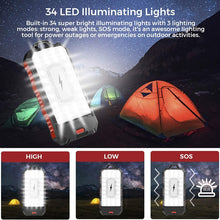 30000mAh Solar Power Bank with Camping Light Qi Wireless Charger For iPhone