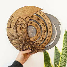 Wooden Hanging Moon Perpetual Calendar
