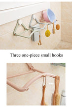 Hot Sale Household Automatic Rebound Storage Wall-mounted ABS Hook Rack