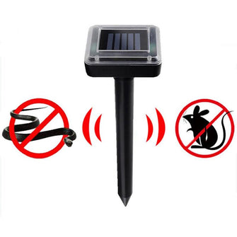 Mole Mice Snake Pest Control Repeller Solar Sonic Mole Repellent Portable Ultrasonic Outdoor Rechargeable Summer 400-1000HZ