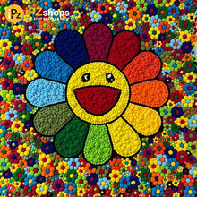Smile sunflower DIY plush painting——Type D
