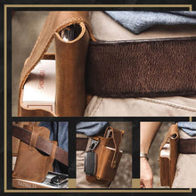 leather retro belt bag