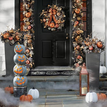Pre-lit Halloween Jack-O-Lantern Pruning Garden
