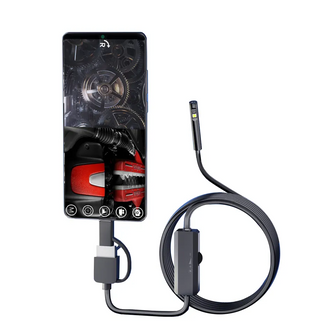 Android Phone Pad 8mm Industrial Endoscope 3 in 1 Usb/micro Usb/type C Endoscope Inspection Camera Used with Smart Phone