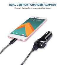 AndHot Type C Charger Compatible with Samsung S10 S9 S8 Note 10 9 8 A50 A20 A10E, LG G8 G7 ThinQ, Google Pixel 4 3a 3 2 XL, Dual USB Car Charger+Wall Charger Block+2Pack 6FT USB C Fast Charging Cables
