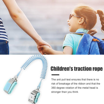High-quality children anti lost wrist link walking safe straps toddler walking belt for kids with key lock