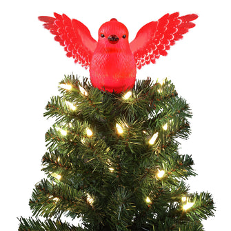 Animated Cardinal Tree Topper