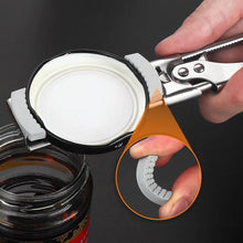 Stainless Steel Silvery Multi-function Non-slip Corkscrew Polished Can Jar Bottle Opener