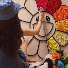 Smile sunflower DIY plush painting——Type B
