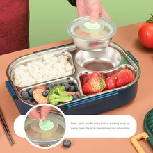 Eco-friendly 304 stainless steel Lunch Bento Box1400ml 4 Compartments Lunch Box Kids School
