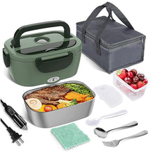One Stop Shopping 2 in 1 Portable Heated Lunch Box for Car Truck Home Work Adults Food Heating Electric Lunch Box Food Heater