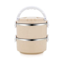 newest style 1/2/3/4 layer round shape stainless steel lunch box and pp plastic colorful lunch box, food container for kids