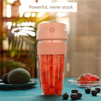 Portable 300ml mini fruit milk juicer Electric USB Rechargeable Ice Smoothie Fruit Blender handheld traveling Juicing Cup