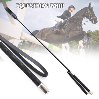 51cm Leather Horsewhips Equestrian Horseback Riding Whips Lash Supplies Portable