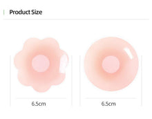 Reusable Push Up Nipple Cover Strapless Lift Flower Shape Nipple Sticker Invisible Silicone Bra