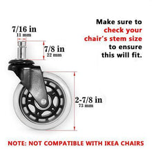Caster Office Chair Wheels (Set of 5)