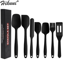 6/7/8 Pcs Spatula Sets BPA Free Silicone Scrapers Spoon Non-Stick Silica Cake BBQ Heat Resistant Cooking Utensils Baking Tools