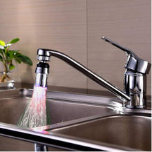 Meichoon2 Pack Colorful LED Water Kitchen Faucet Light 3 Colors Changing Temperature Control DM28P