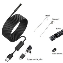 3-in-1 8mm telephoto WIFI endoscope HD waterproof underwater pipeline endoscopic detection repair