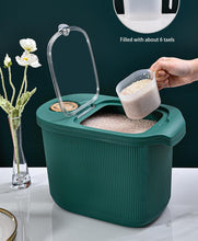 Kitchen 15Kg 20Kg Moisture-Proof Plastic Cereal Rice And Garri Bucket Flour Storage Bin Box Container Cylinder With Flour