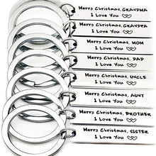 “Merry Christmas,l love you”Family Personalized Custom Keychain(Normal Package)